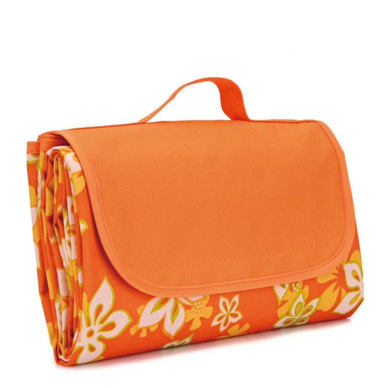 Nappe pique-nique Fleurs orangées