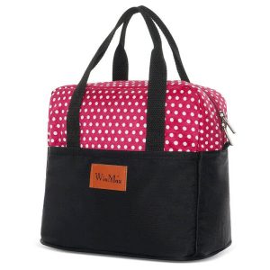 Sac lunch box  Isotherme rouge à pois